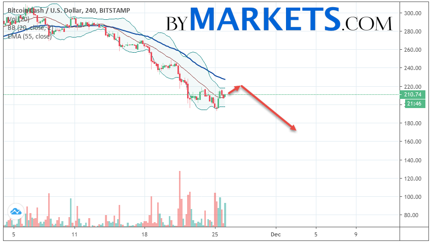 2019年11月27日的比特币现金（BCH / USD）预测和分析