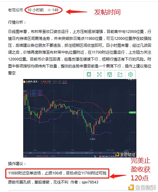 8.17btc零辰构造空单完备止盈120点没有不获利的行情惟有盲目跟单的你