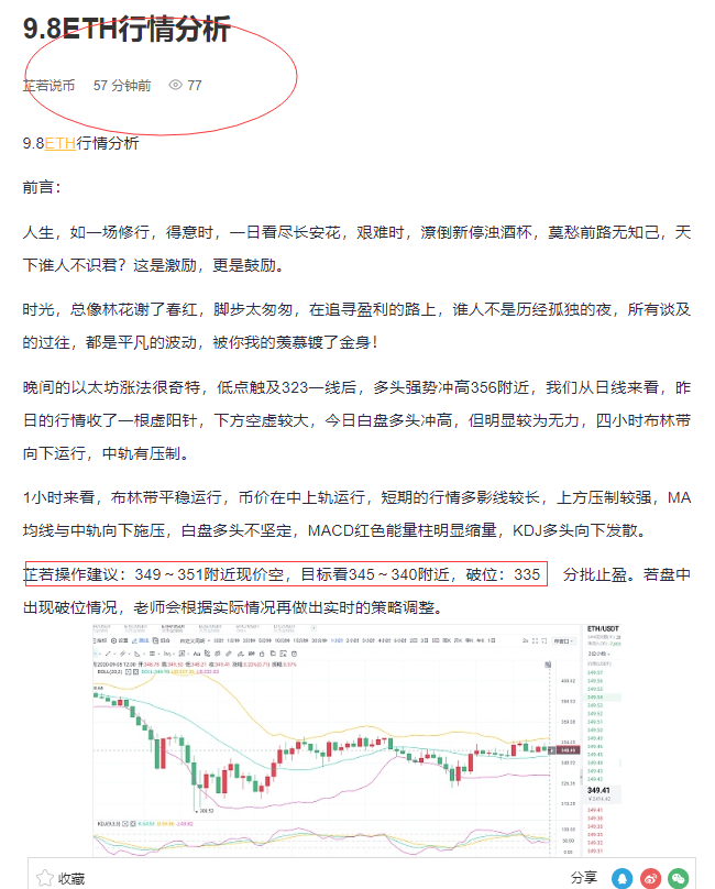 9.8 ETH空单止盈提醒