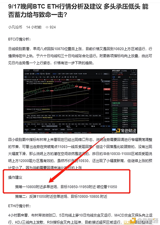 9/18午后BTC ETH多单双双获利